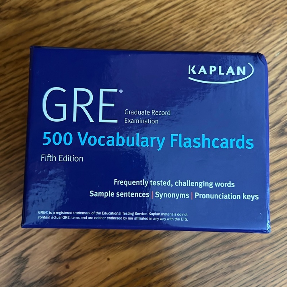 Kaplan GRE Prep Vocabulary Flashcards